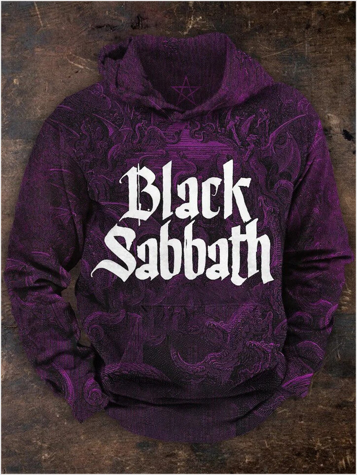 Hoodie Black Sabbath Merch Vintage Black Sabbath Hooded Sweatshirt Rock Band Gifts For Fan
