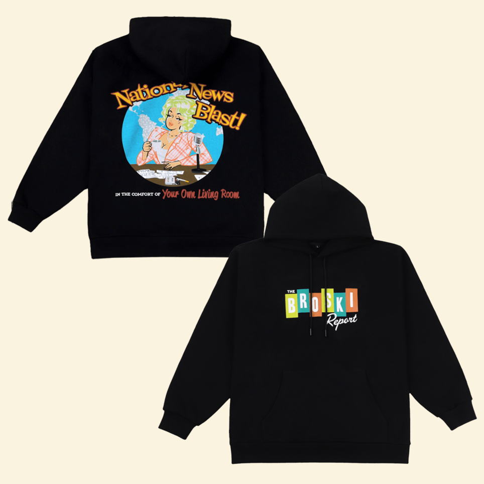 Hoodie Brittany Broski Merch National News Blast Hoodie Gifts For Fan Gifts For Best Friend