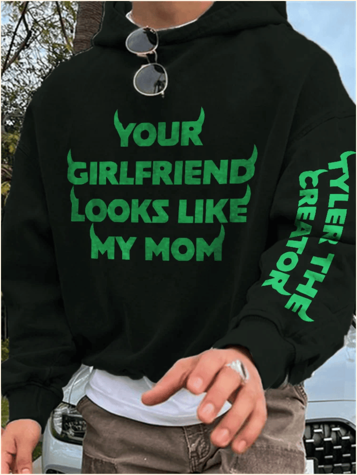Hoodie Chromakopia Tour Merch Your Girlfriend Looks Like My Mom Hoodie Music Fan Birthday Gifts