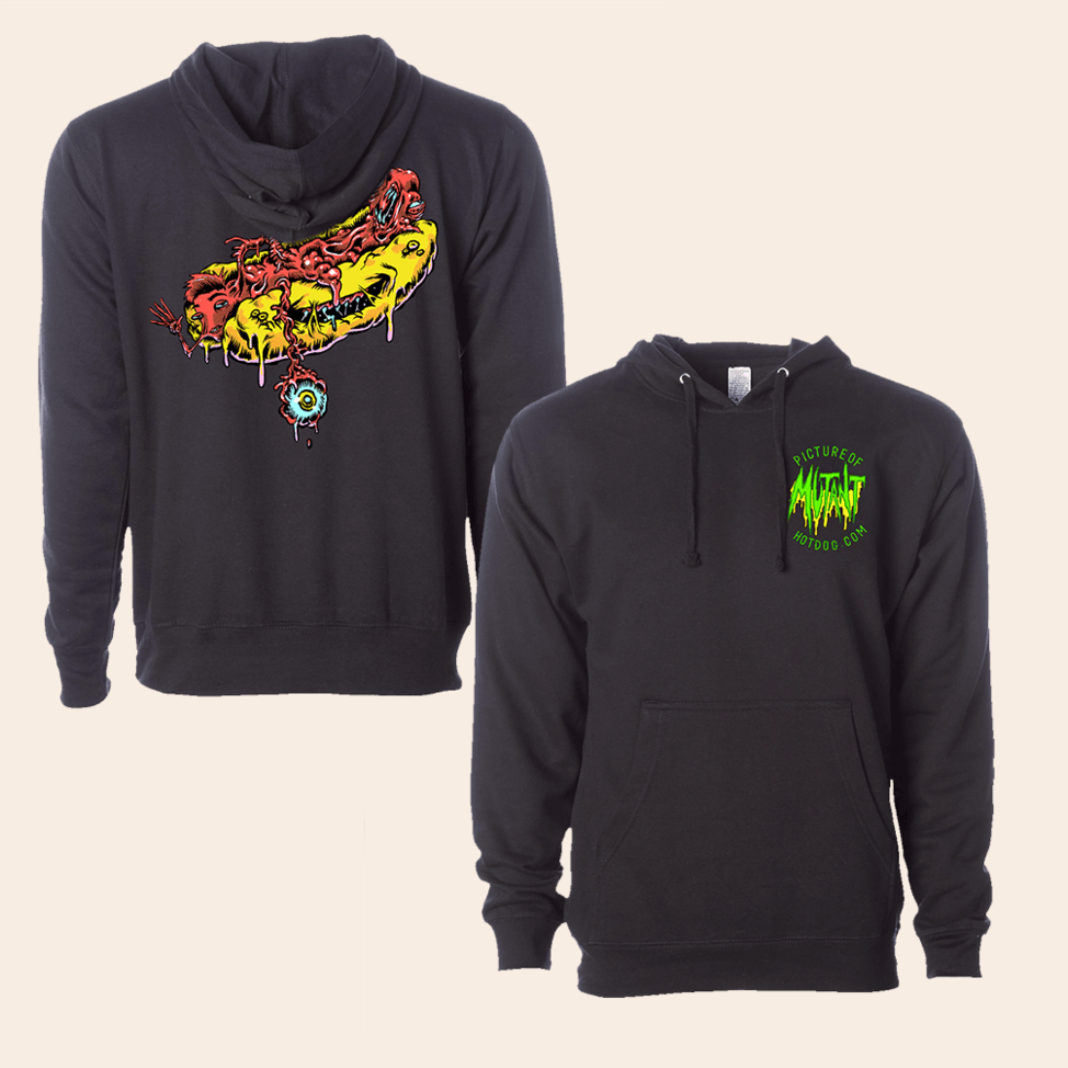 Hoodie Drew Gooden Merch Mutant Hot Dog Black Hoodie Gifts For Fan Father's Day Gifts For Dad