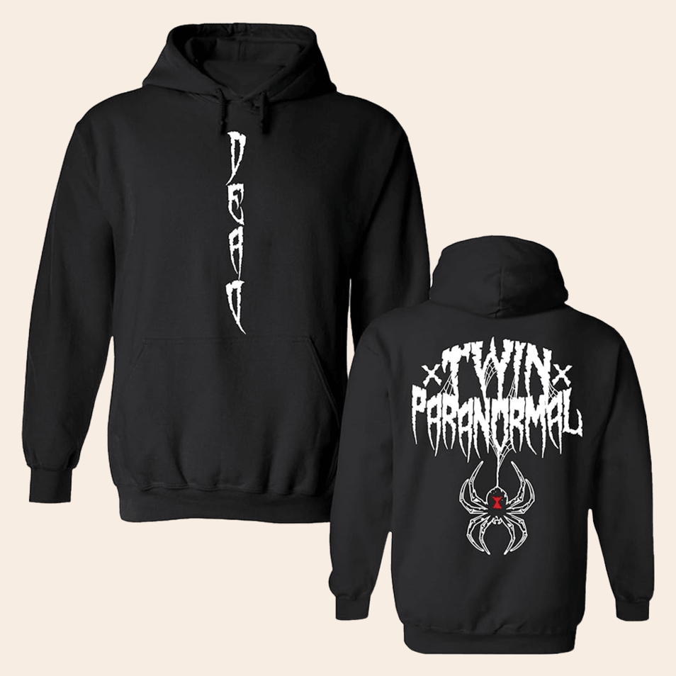 Hoodie Twin Paranormal Merch Twin Paranormal Spider Hoodie Christmas Birthday Gifts For Him