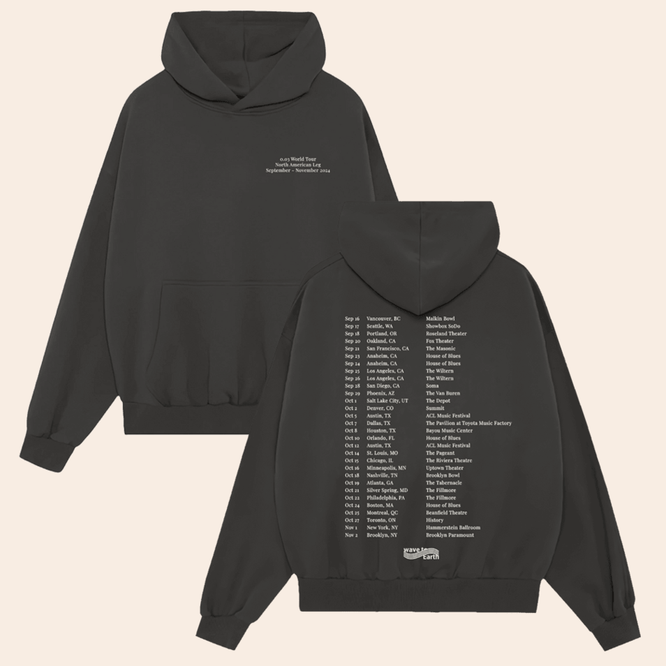 Hoodie Wave To Earth Merch Wave To Earth 0.03 World Tour Hoodie Retro Birthday Gifts For Him