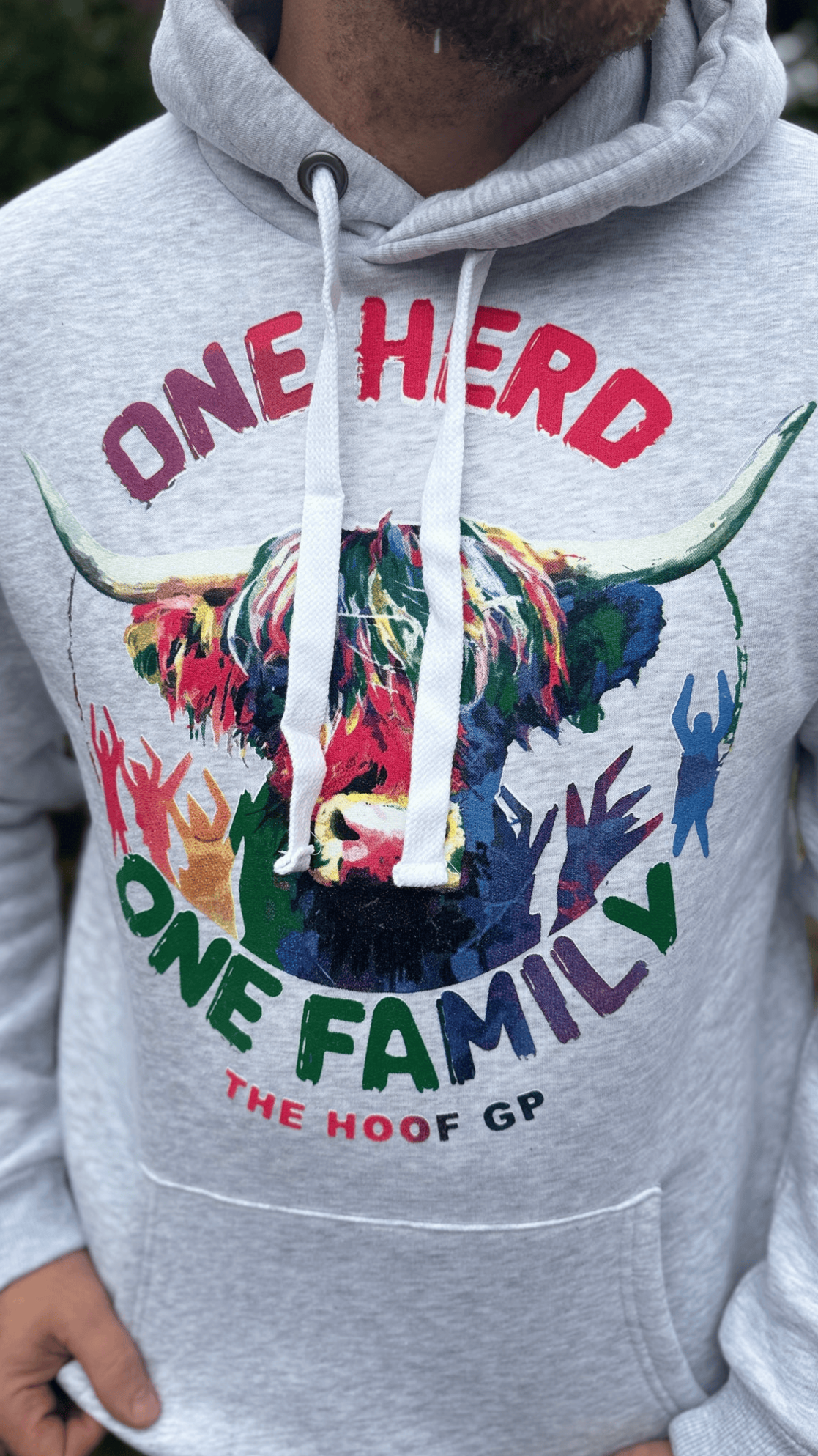 Hoof GP Merch One Herd One Family The Hoof GP Hoodie Father's Day Special Gifts For Dad