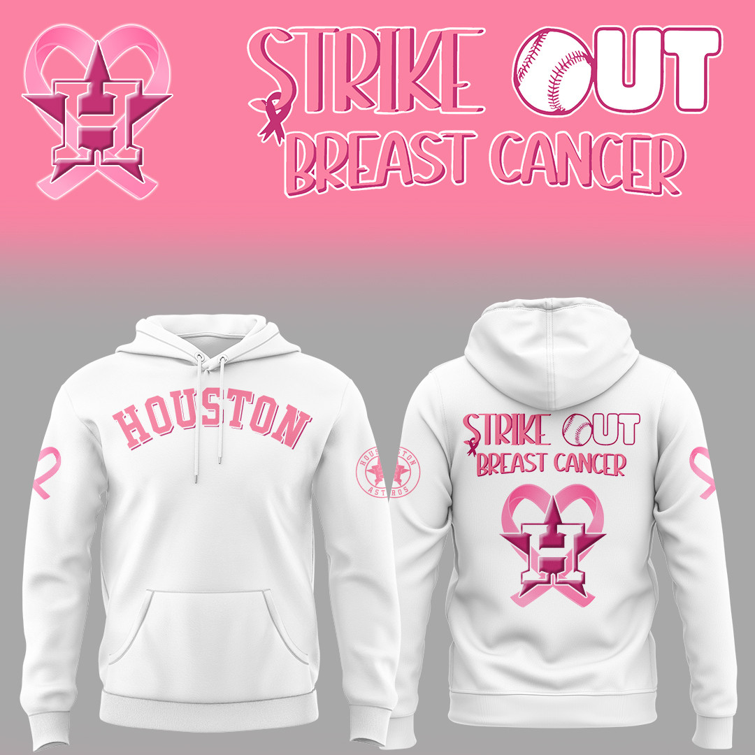Houston Astros Baseball Strike Out Cancer Hoodie Gifts For Baseball Fans