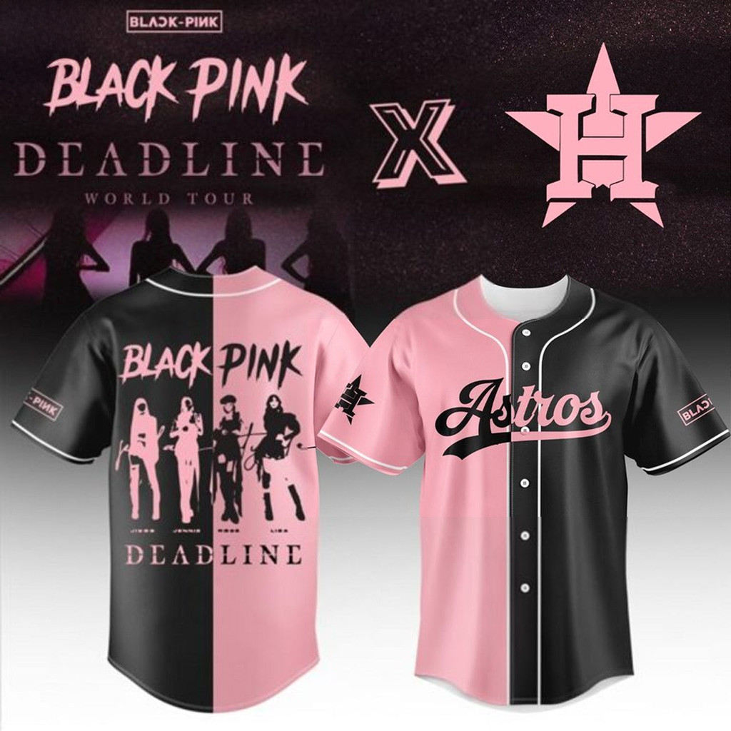 Houston Astros X Blackpink Deadline World Tour 2025 Baseball Jersey Houston Astros Merch