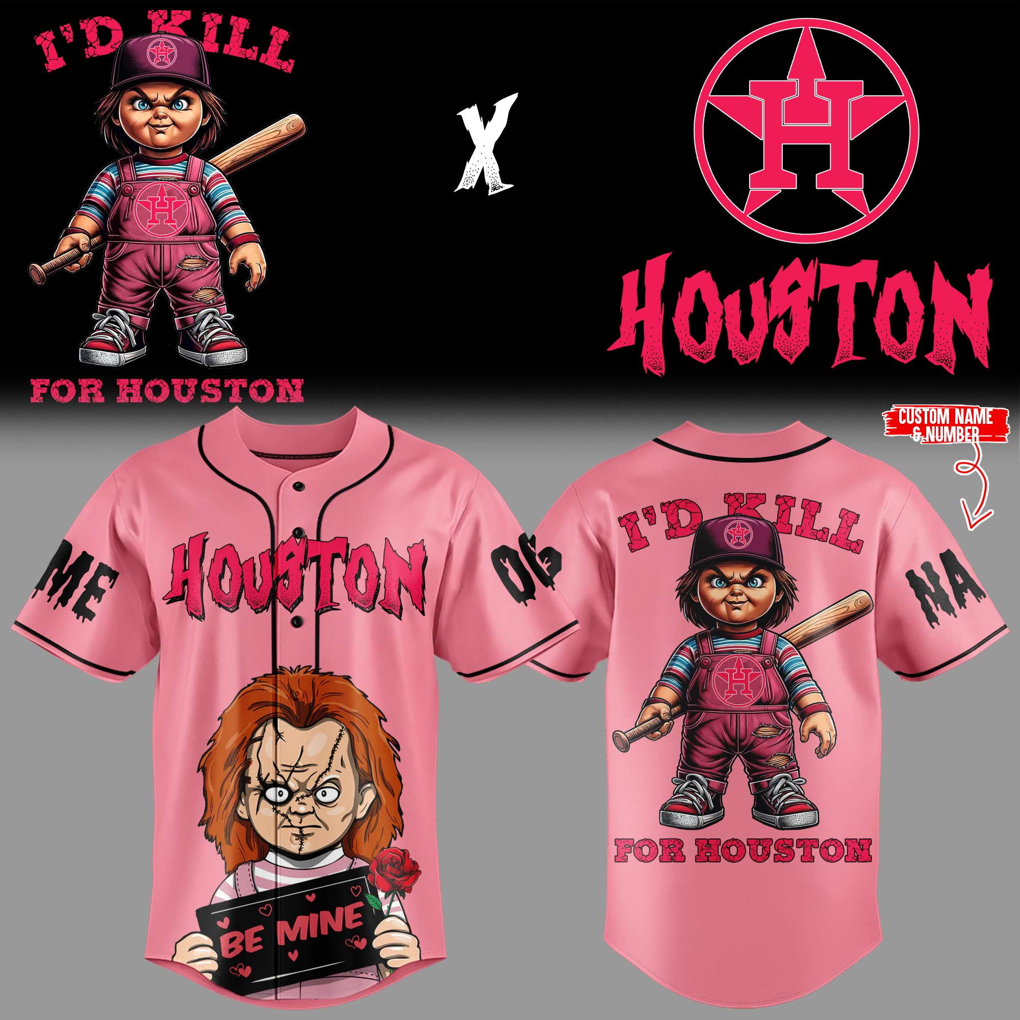 Houston Astros X Chucky ID Kll For Houston Jersey Gift For Fans