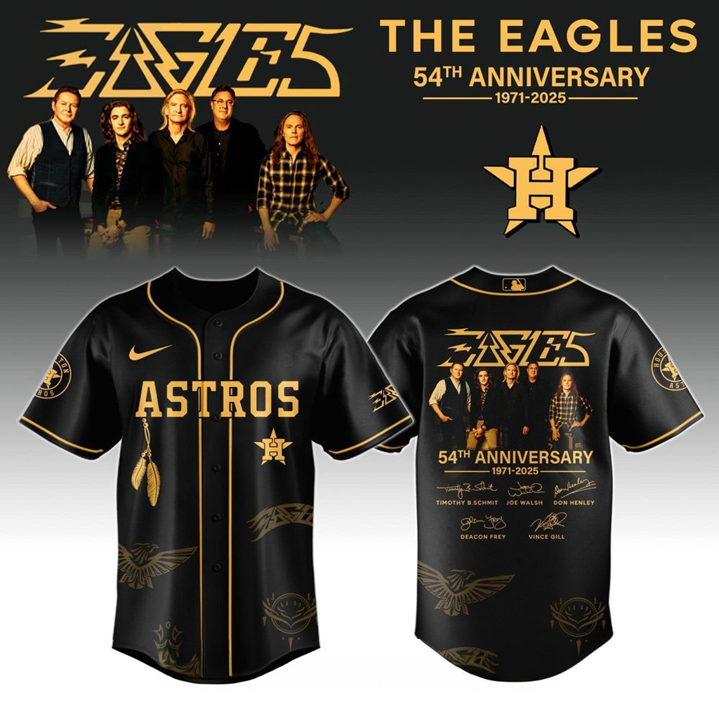 Houston Astros X Eagles Band Music Jersey Shirt 2025 Gifts For Dad