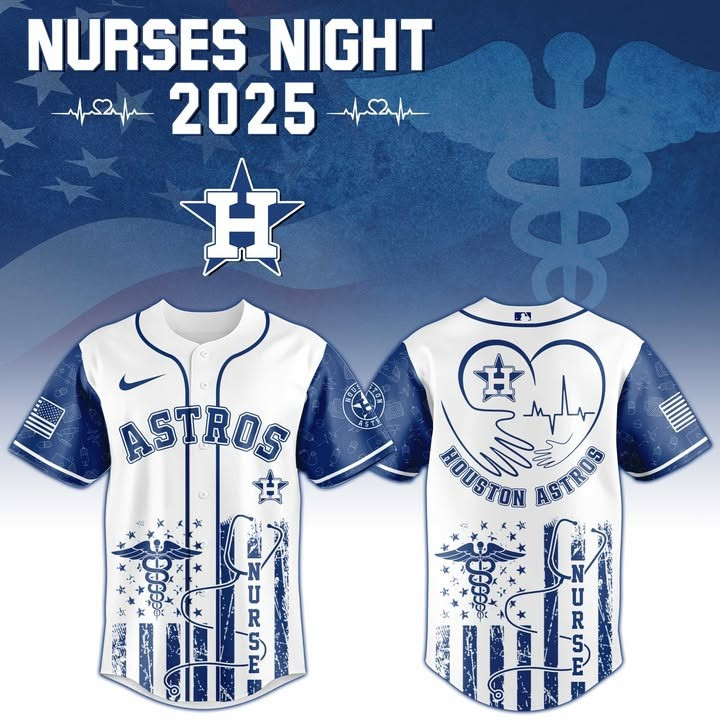 Houston Astros x Nurses Night 2025 Baseball Jersey Houston Astros Merch Father's Day Gifts