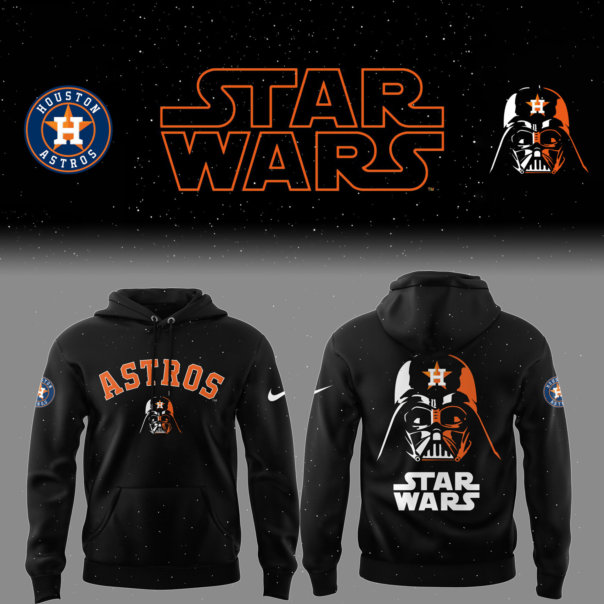 Houston Astros X Star Wars Hoodie Perfect Game Day Gift