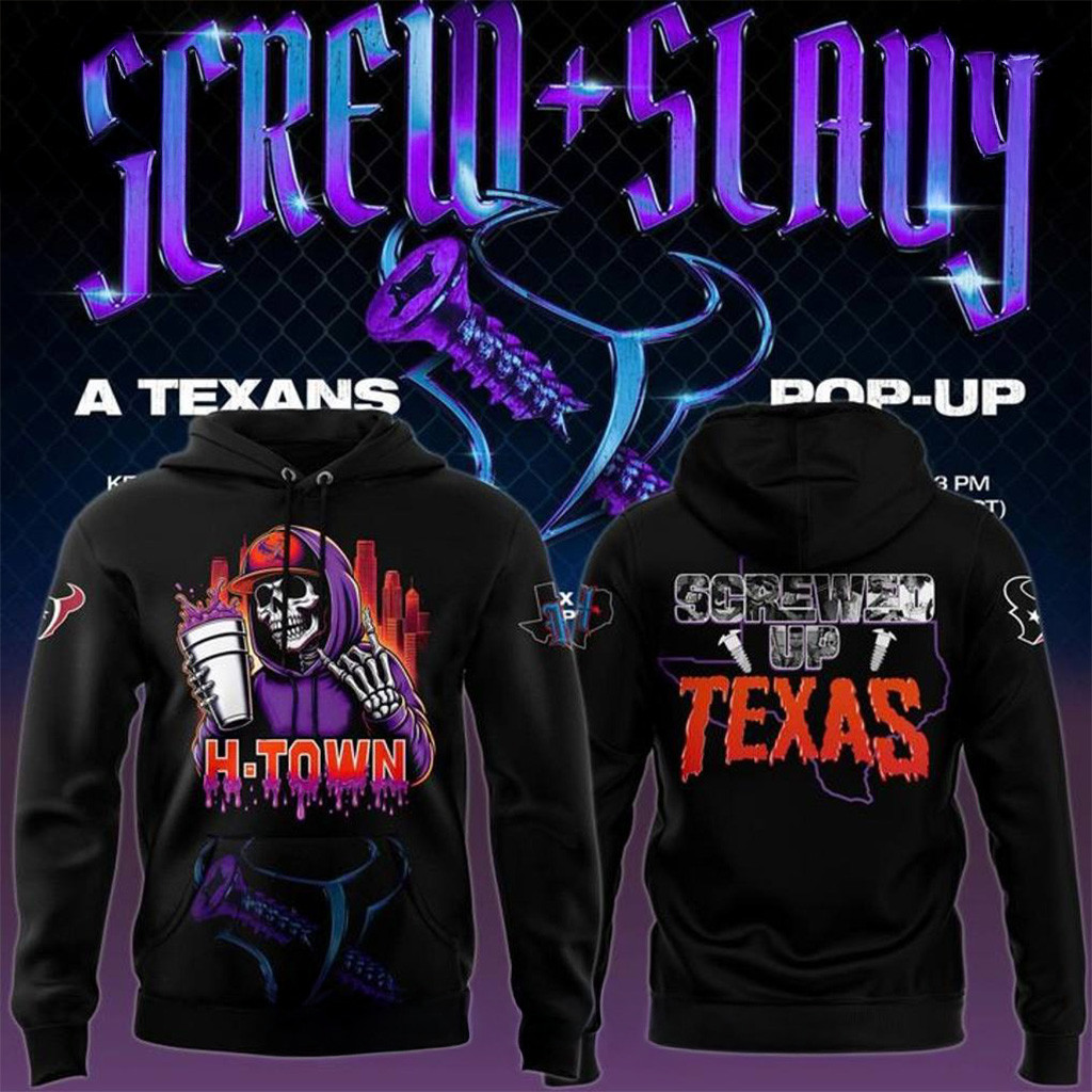 Houston Texans H Town x DJ Screw Screw Up Texas Special Hoodie Gifts For Fans