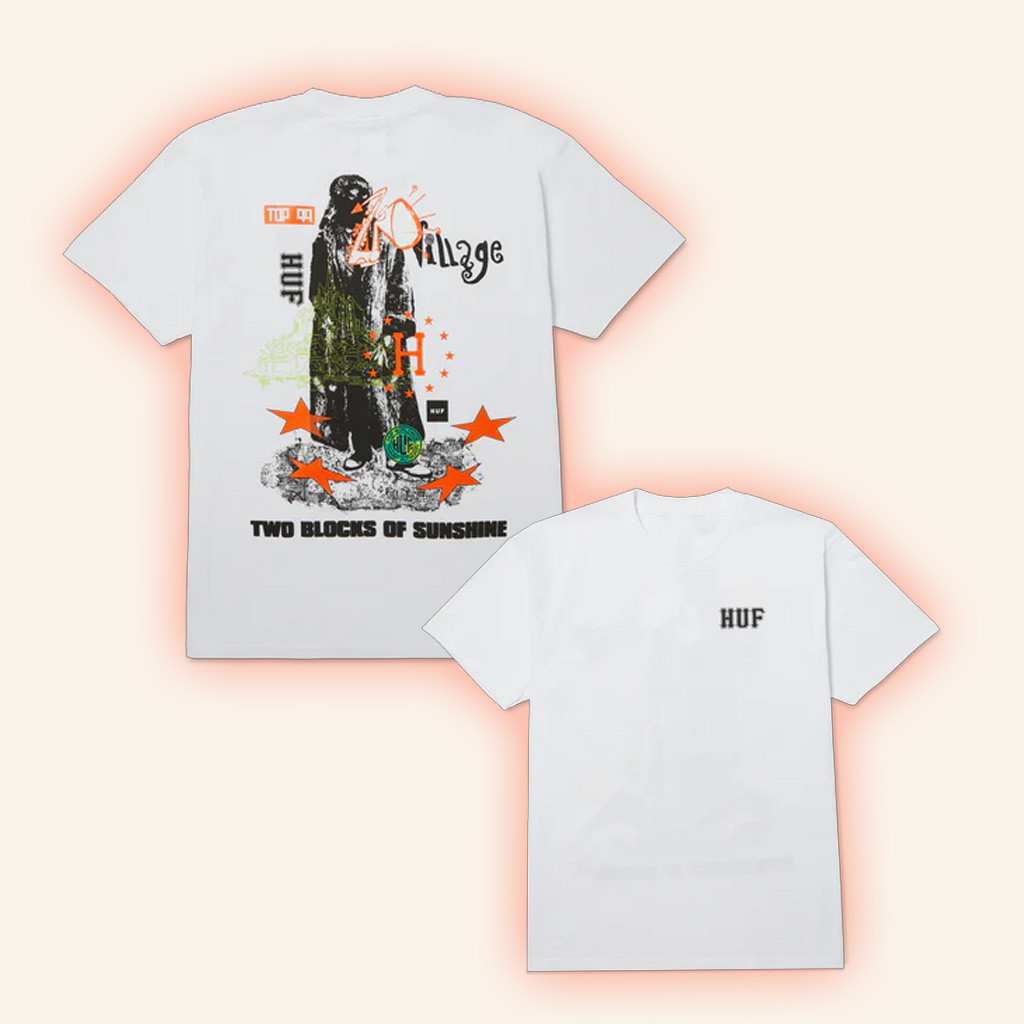 Huf Worldwide Merch Two Blocks Of Sunshine T-Shirt Gifts For Husband