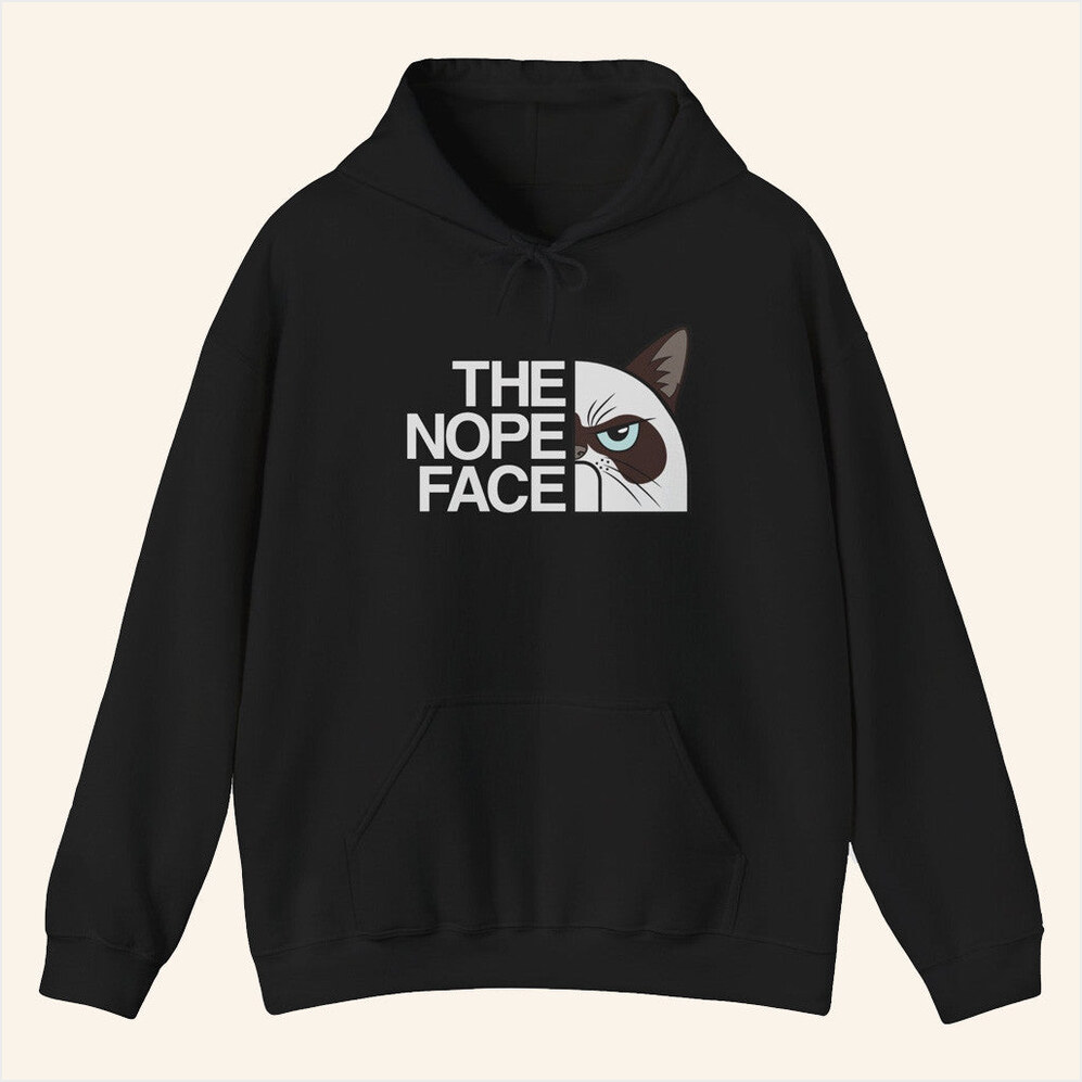 hunters Merch The Nope Face Hoodie Merch Funny Best Friend Gift Ideas Birthday Gifts For BFF