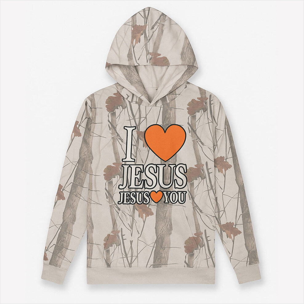 I Love J J Loves You Camo Hoodie Bryce Crawford Merch Birthday Gifts For Dad BFF Gifts