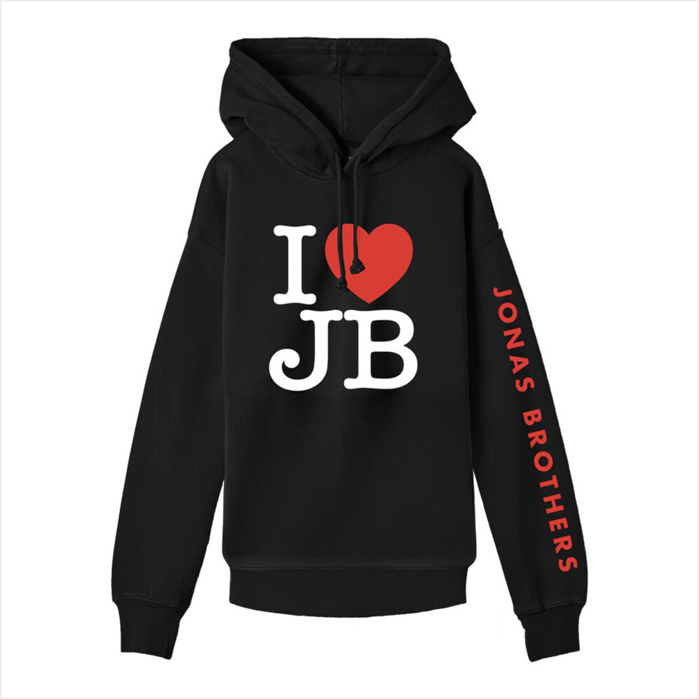 I Love JB Hoodie Jonas Brothers Merch Present For Husband BFF Birthday Gifts Christmas Presents