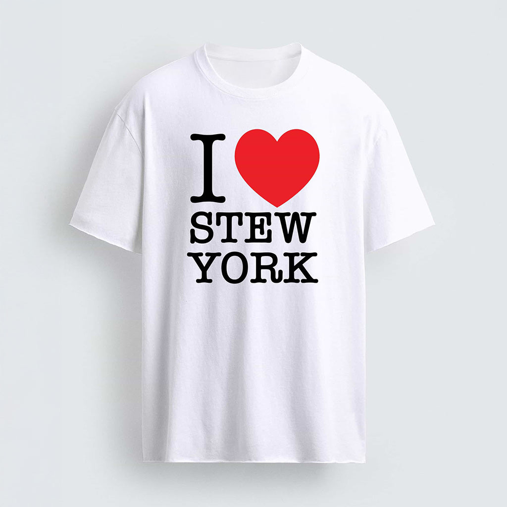 I Love Stew York Shirt White Gifts For Best Friends