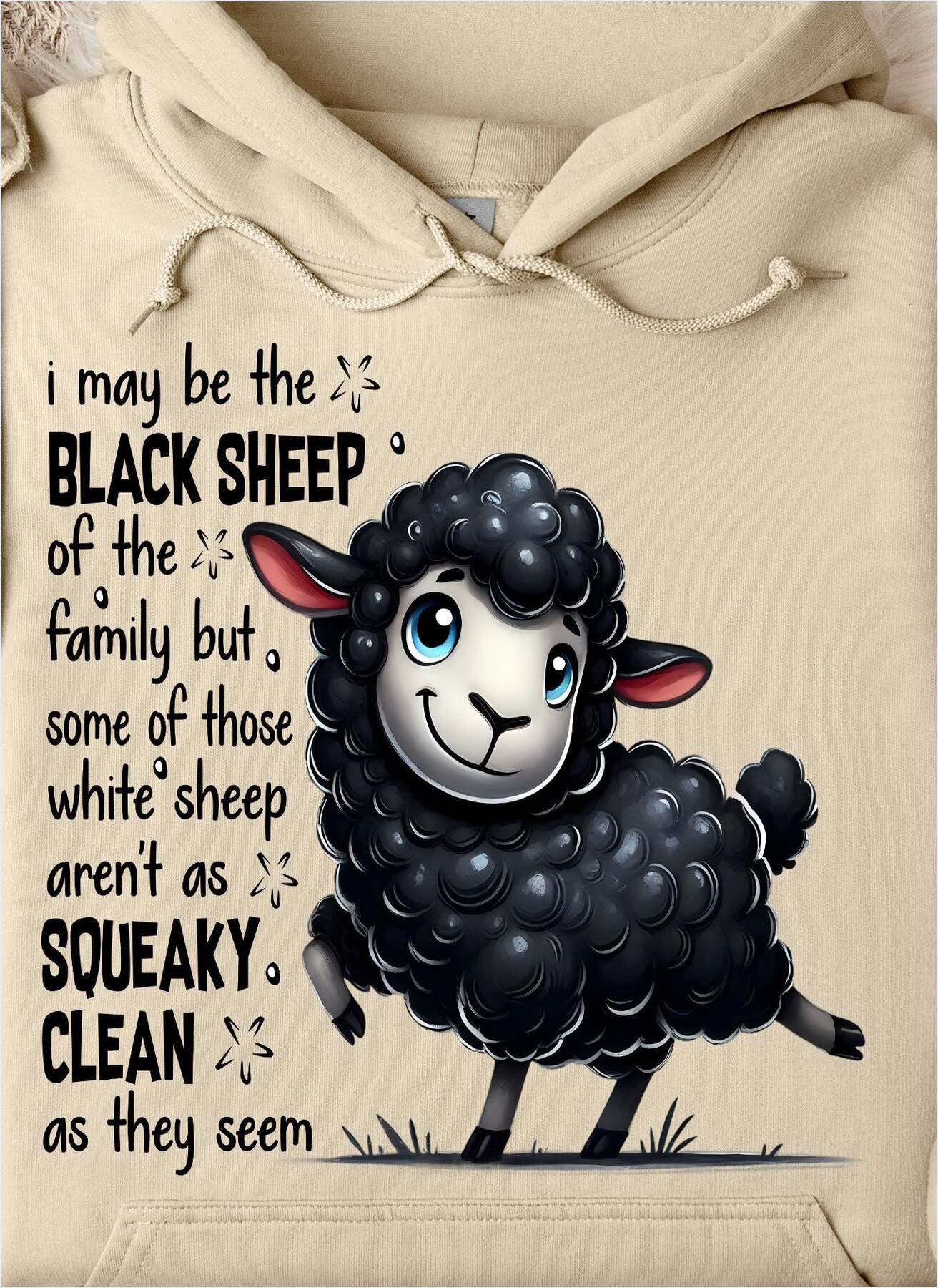 I May Be The Black Sheep Hoodie Funny Quote Hoodies Gifts For Sheep Lovers Gifts For Friends