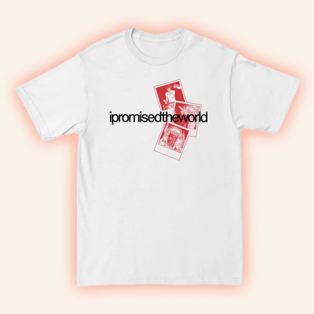 I Promised The World Merch Polaroids White T-Shirt Gift Ideas For Friends