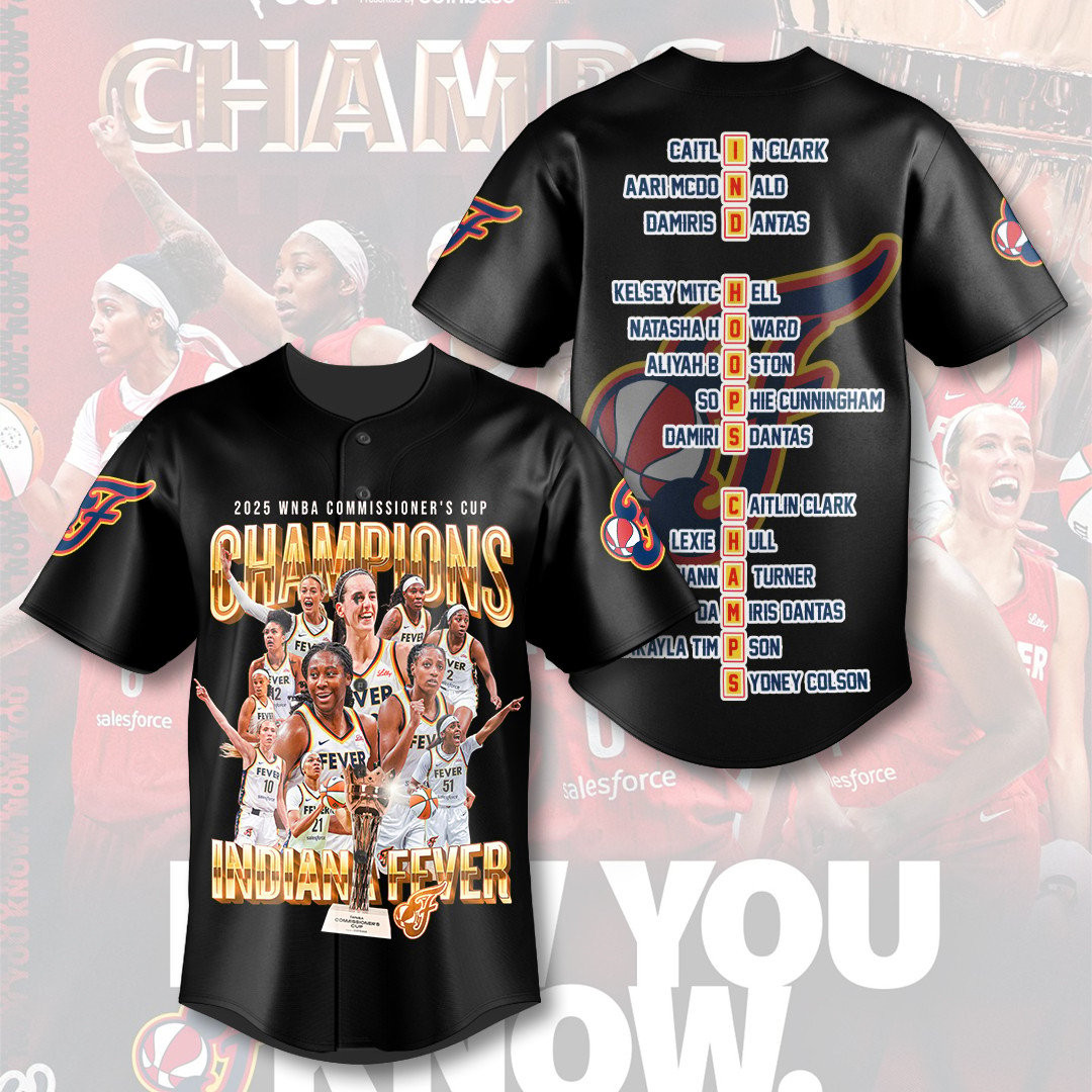 Indiana Fever Baseball Jersey Merch Gift Edition