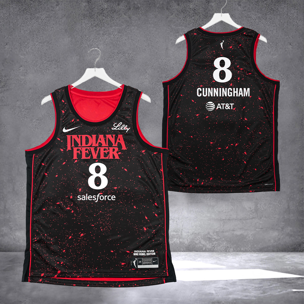 Indiana Fever Sophie Cunningham 8 Stranger Things Rebel Swingman Jersey Gift Ideas For Her