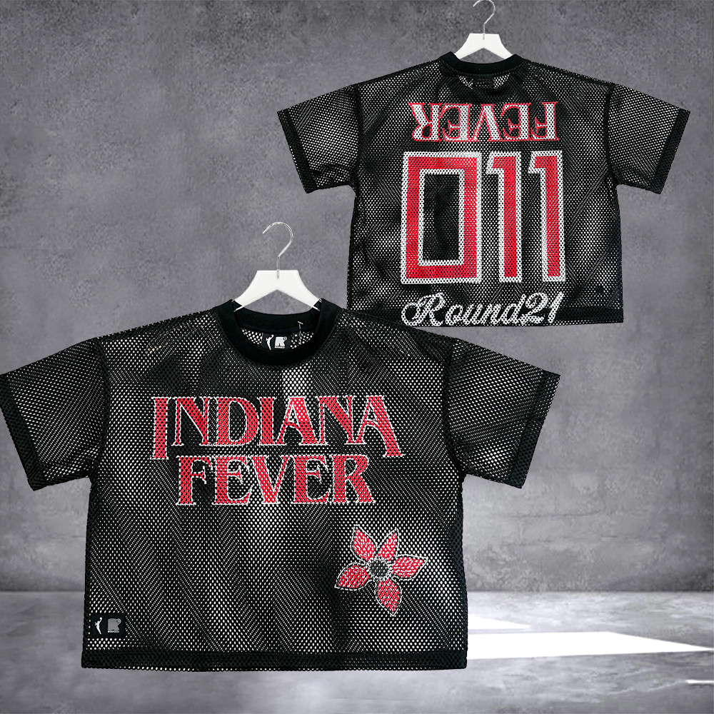 Indiana Fever Stranger Things Demoregame Sporty Mesh Jersey Good Gifts For Basketball Lovers