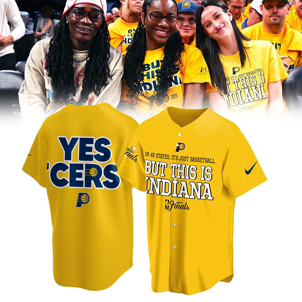 Indiana Pacers Yes Cers But This Is Indiana NBA Finals 2025 Baseball Jersey Indiana Pacers Merch