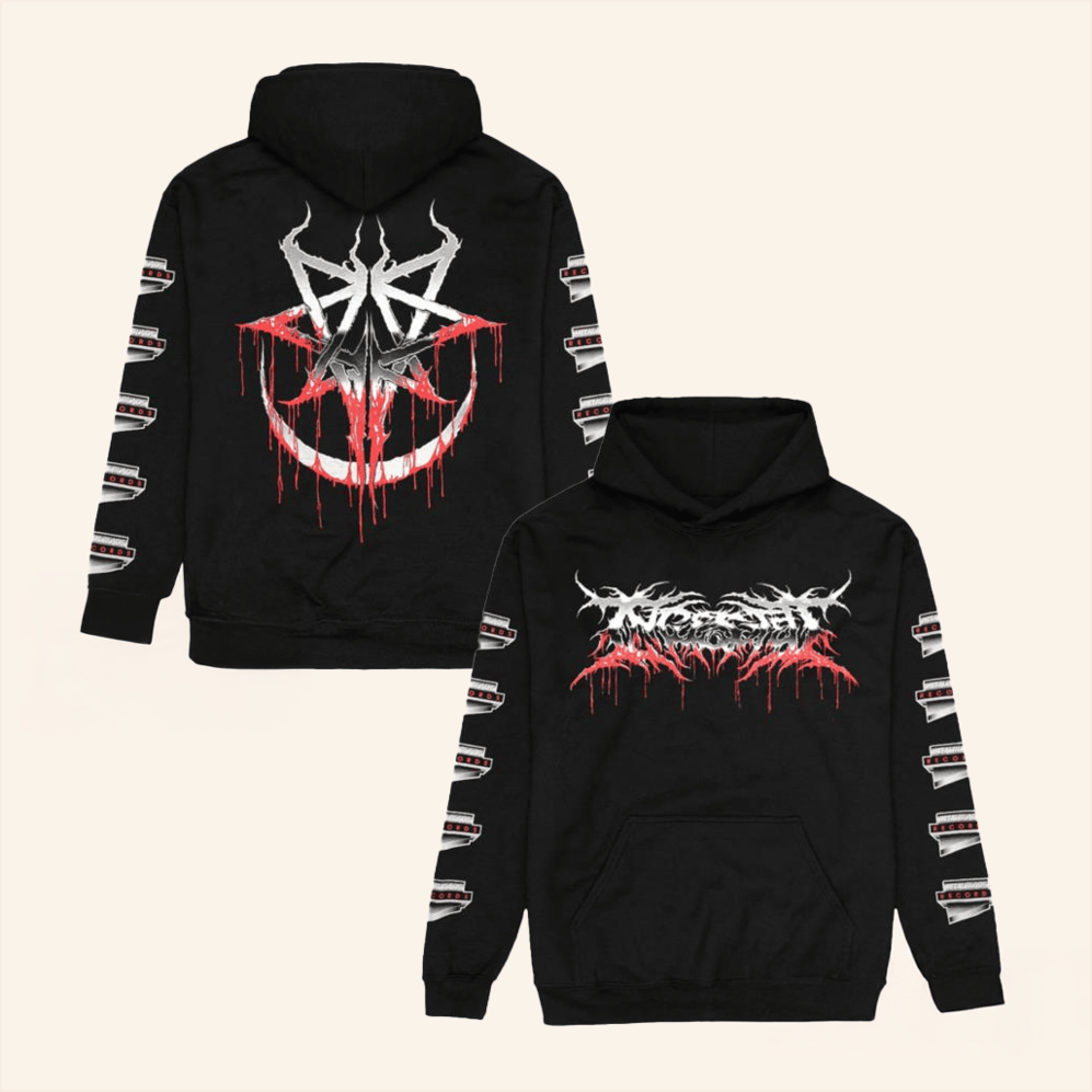 Ingested Logo Old School Hoodie Impericon Merch Birthday Gifts For Husband BFF Gifts