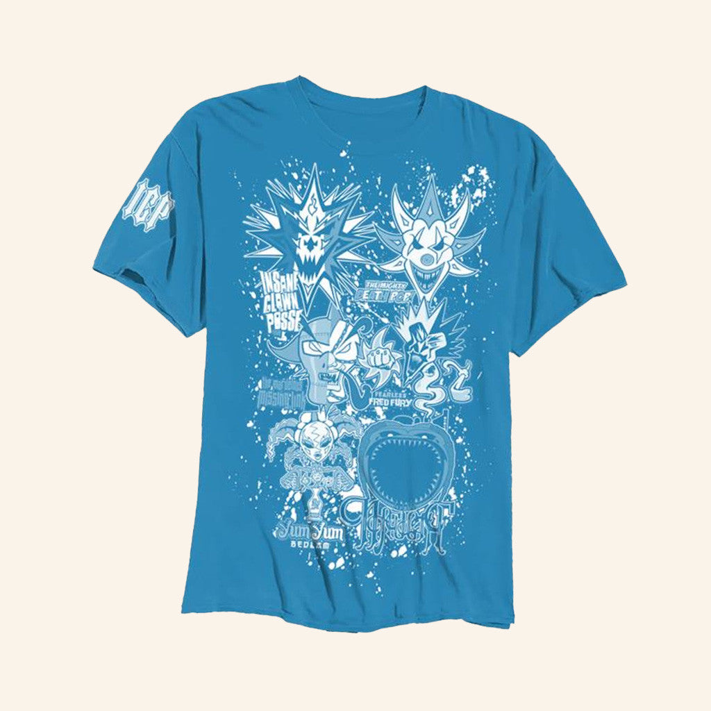 Insane Clown Posse Merch Last 6 Joker Cards T-Shirt Blue Gifts For Husband