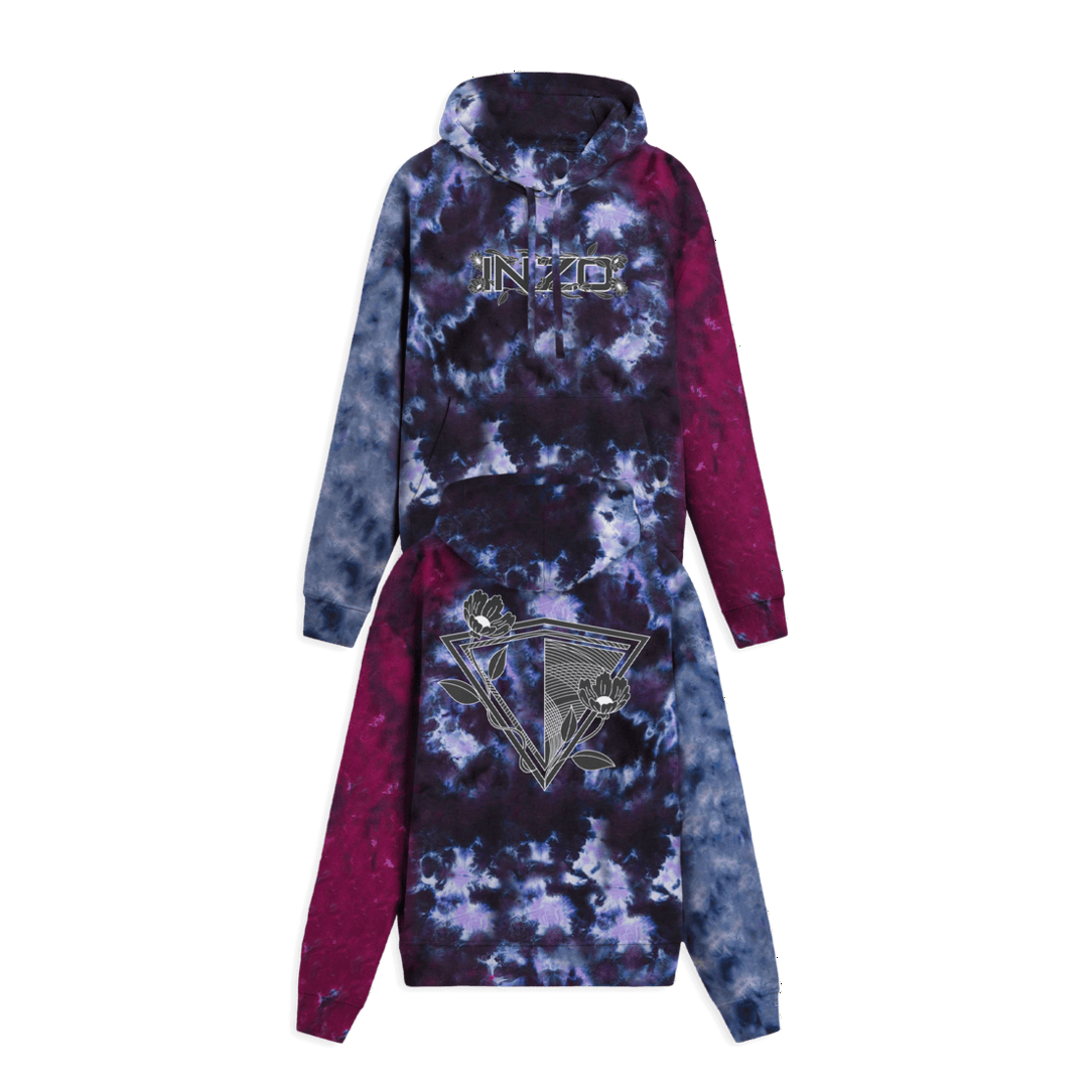 Inzo Merch 2025 Flowers In My Heart Tie Dye Hoodie Gifts For Wife Birthday Gifts For Friends