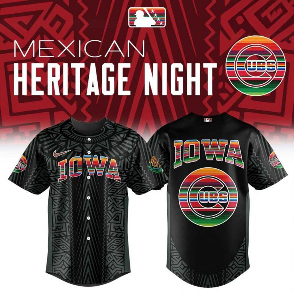 Iowa Cubs Mexican Heritage Night Special Baseball Jersey Iowa Cubs Merch Gifts For Baseball Fans