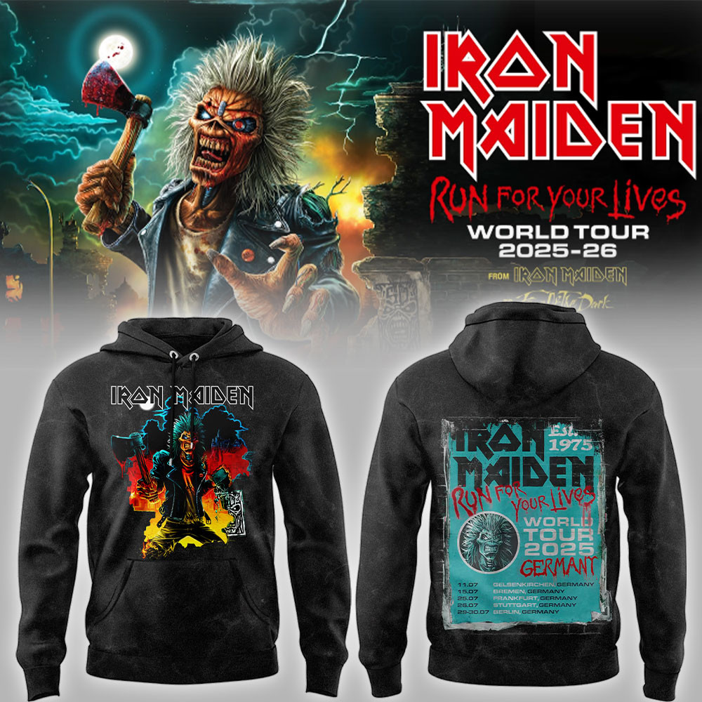 Iron Maiden The Germany Regional Tour Hoodie Tour Gift