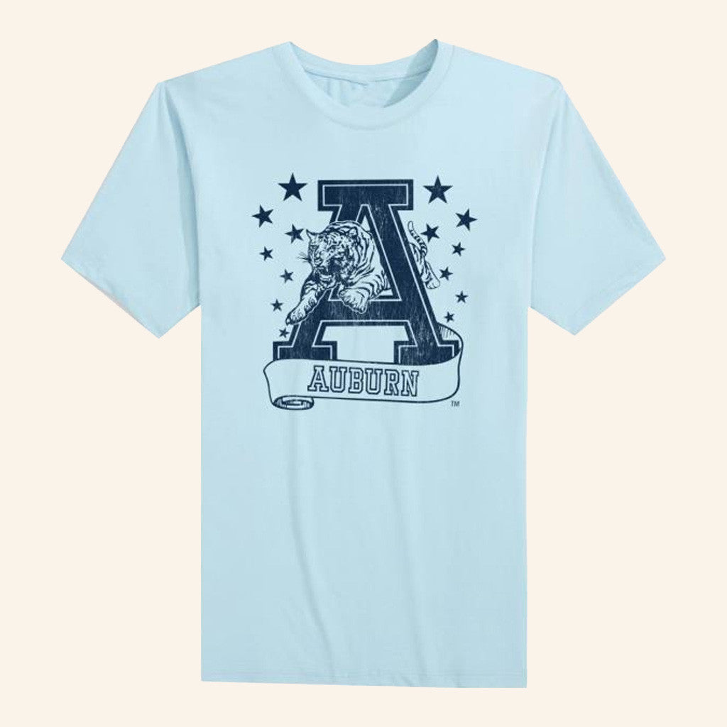 JNJ Apparel Merch 90S Auburn Stars T-Shirt Gifts For Girlfriend