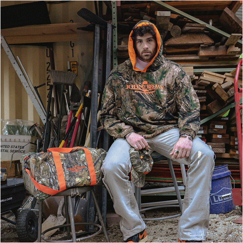 John Brown Hunting Club Camo Hoodie Hasan Piker Merch Hasanabi Merch Dad Father's Day Gifts