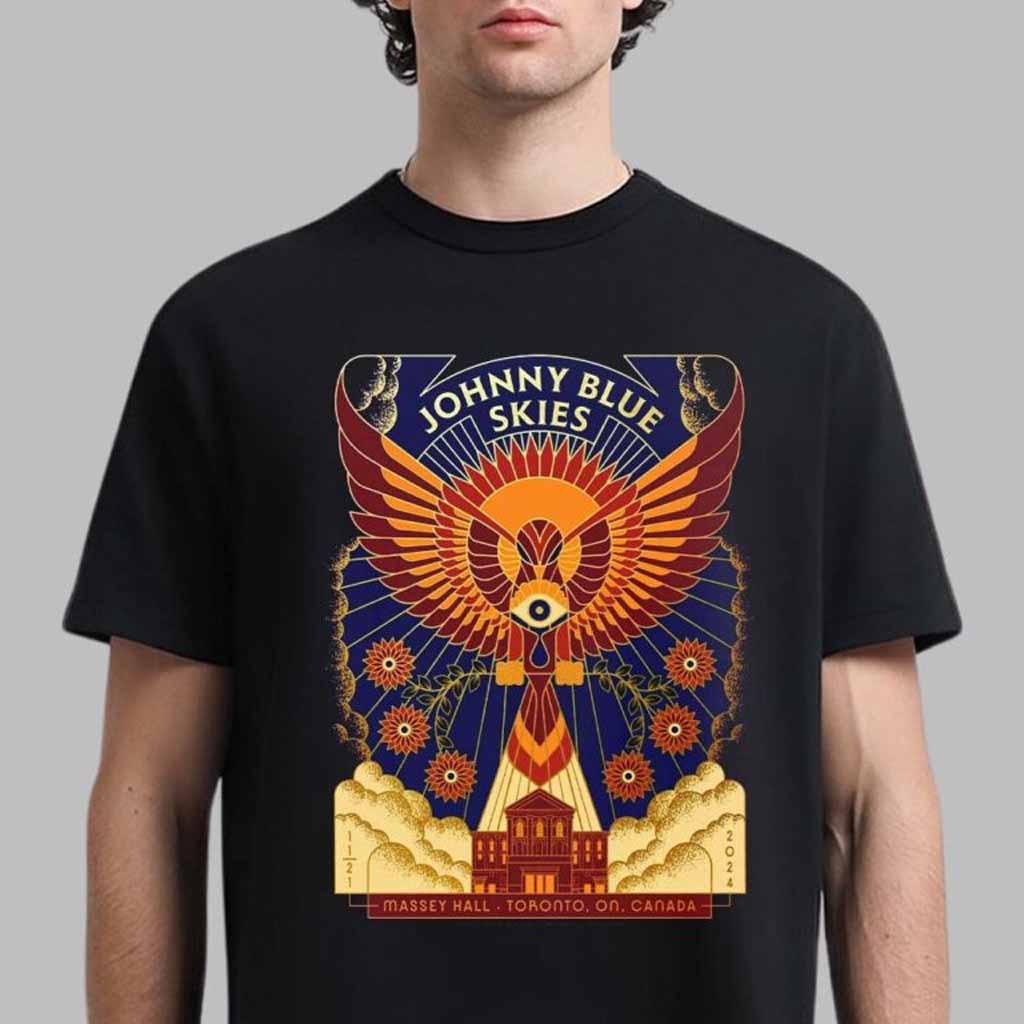 Johnny Blue Skies Sturgill Simpson Gig Poster For Show In Toronto Ontario Canada Night 2 At Massey Hall On November 21 2024 T-Shirt Him Gifts