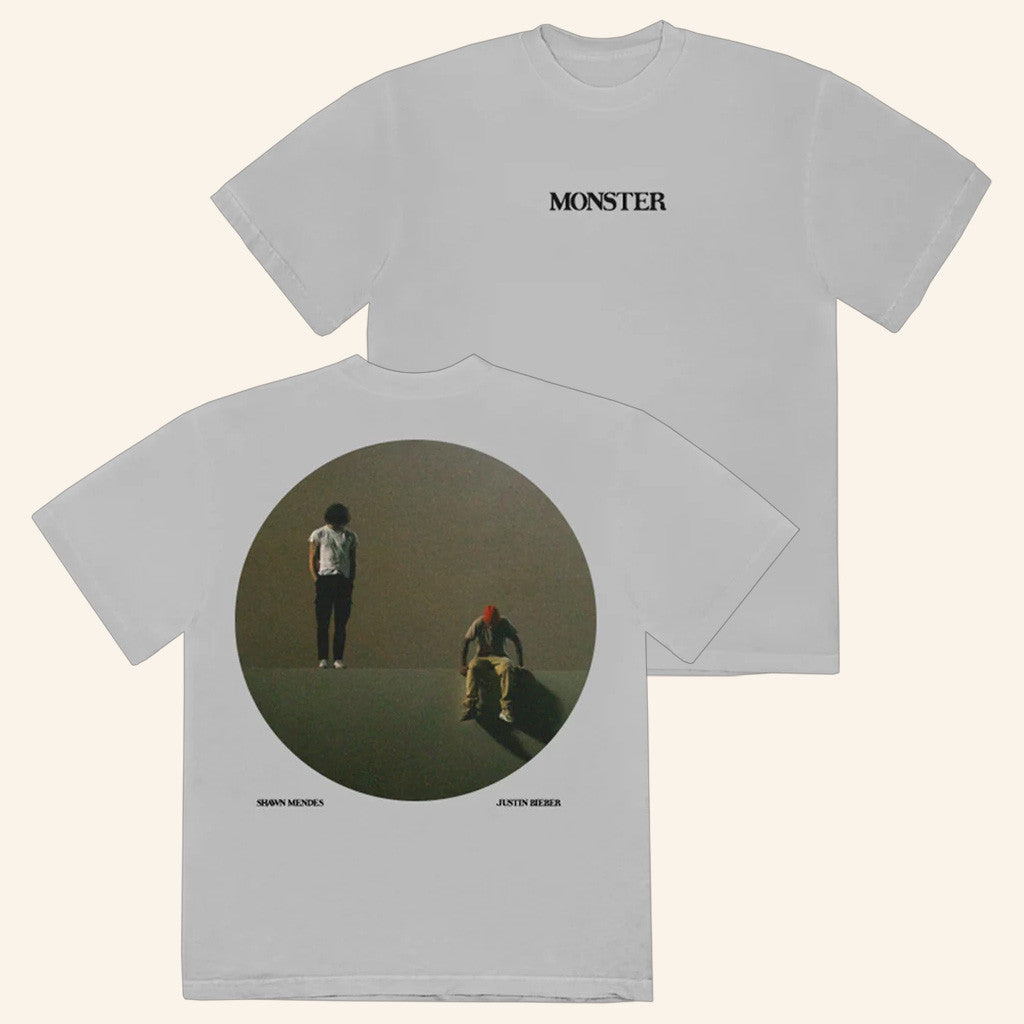 Justin Bieber Merch Monster Circle Photo T-Shirt Gift Ideas For Fans