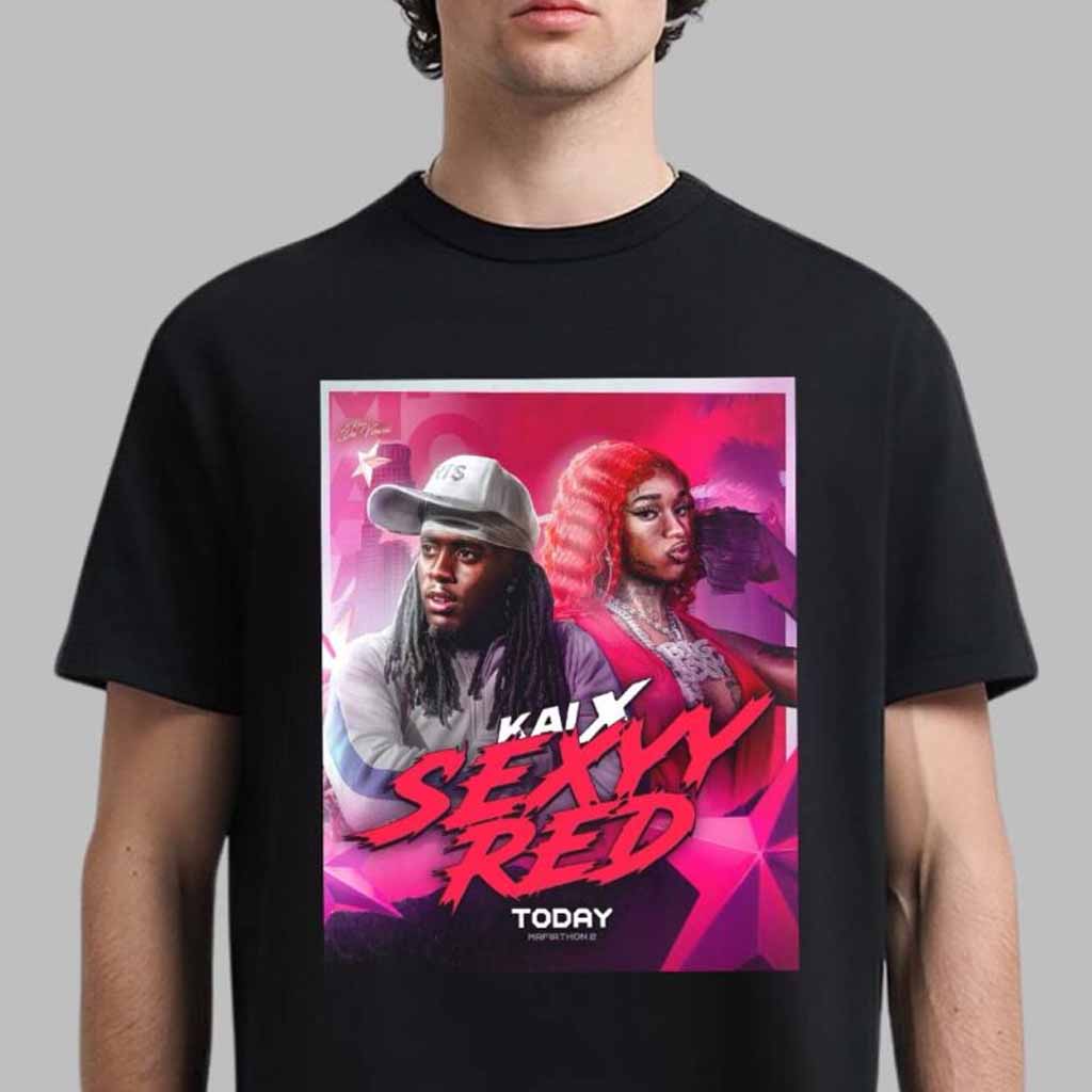 Kai Cenat x Sexyy Red Livestream Mafiathon 2 T-Shirt Gifts For Girlfriend