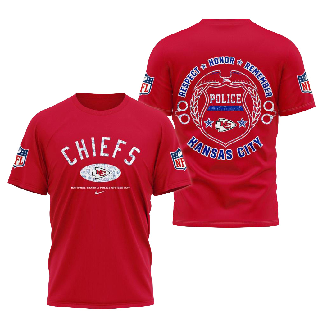 Kansas City Chiefs National Thank A Police Officer Day Shirt Kansas City Chiefs Merch