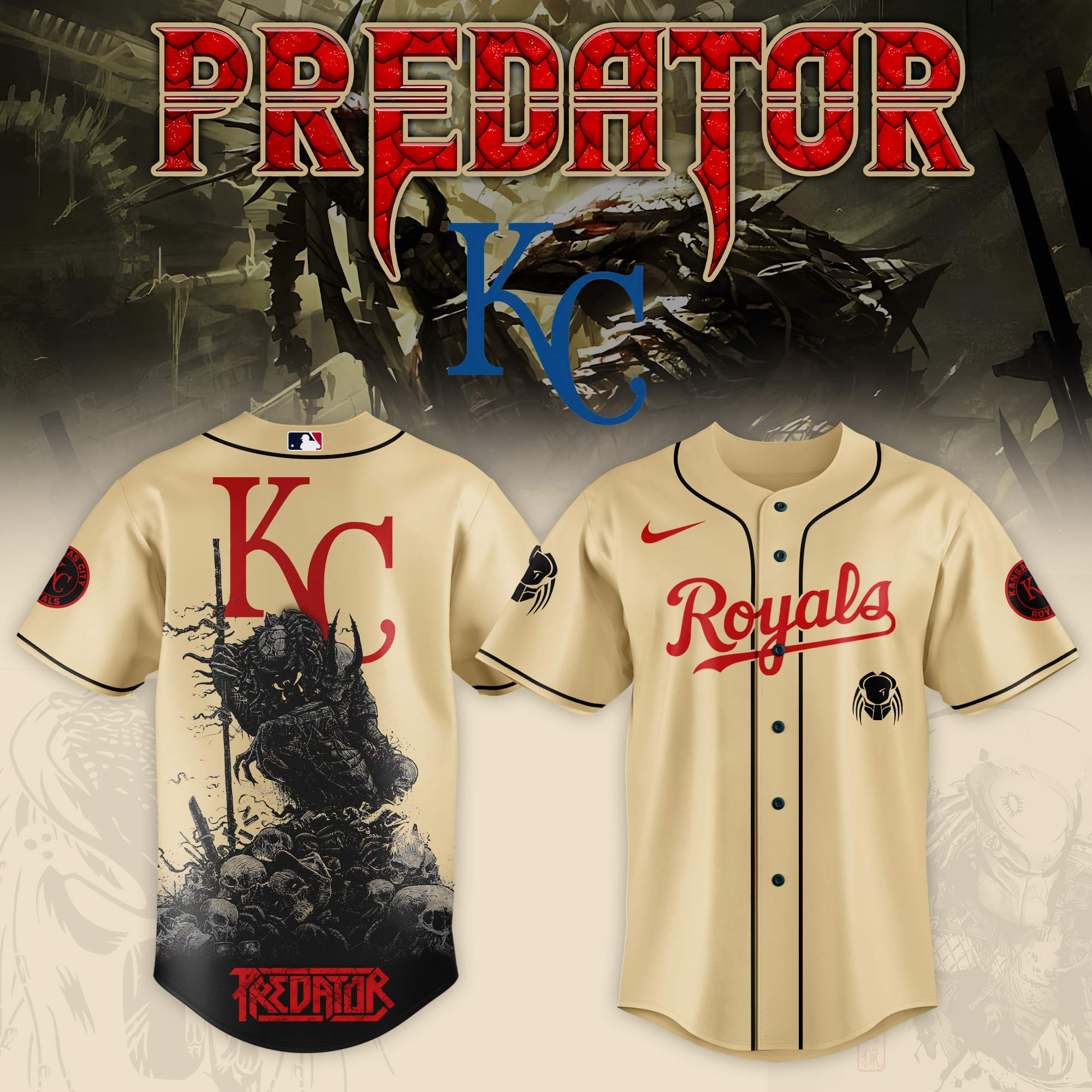 Kansas City Royals Mlb X Predator Baseball Jersey For Fans