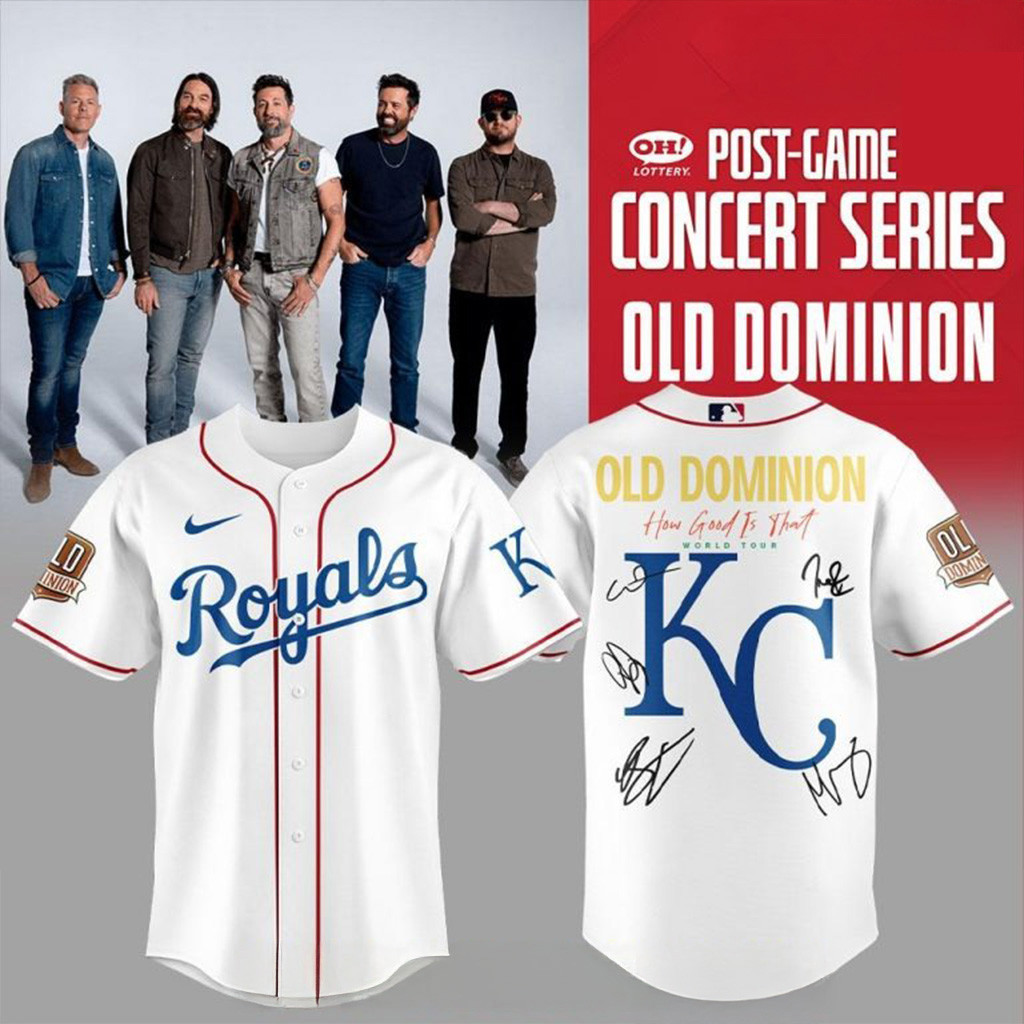 Kansas City Royals Old Dominion Show Special Edition Baseball Jersey Royals Merch