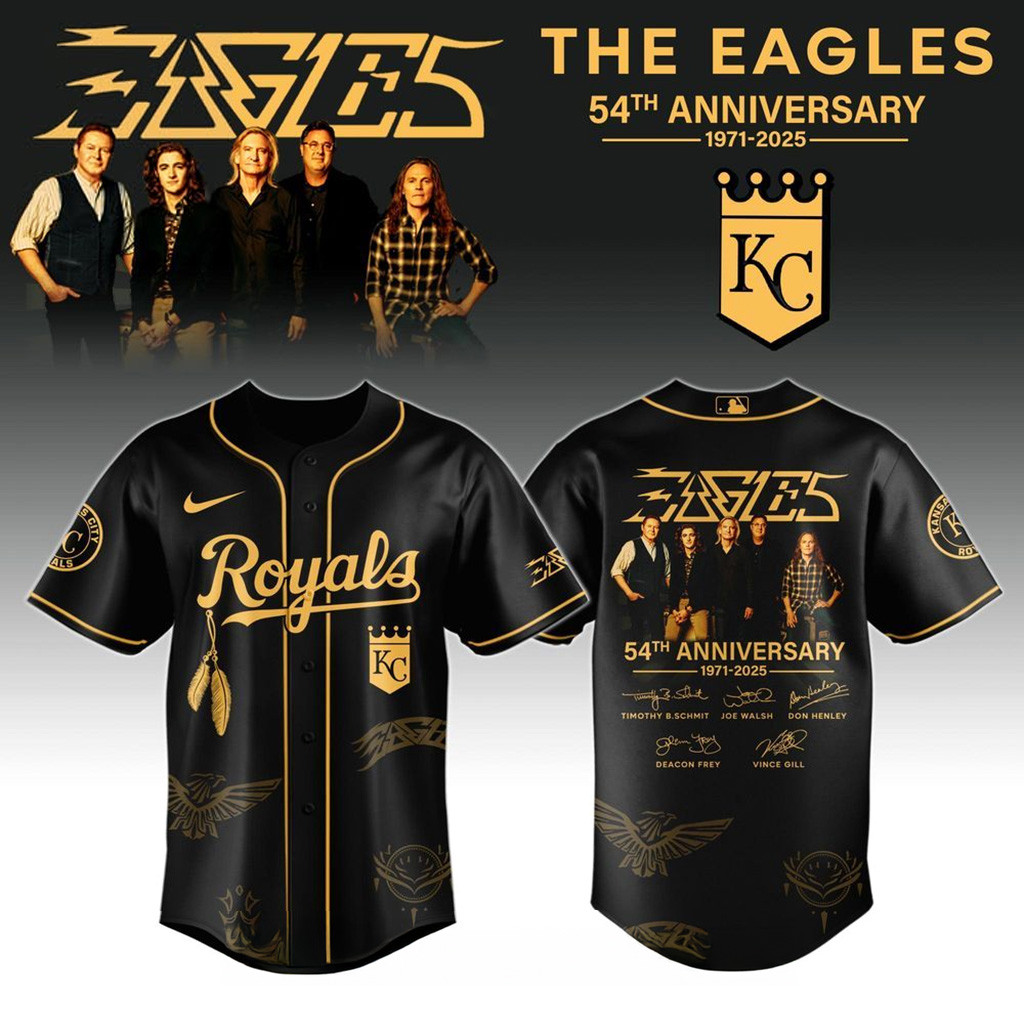 Kansas City Royals X Eagles Band Music Jersey 2025