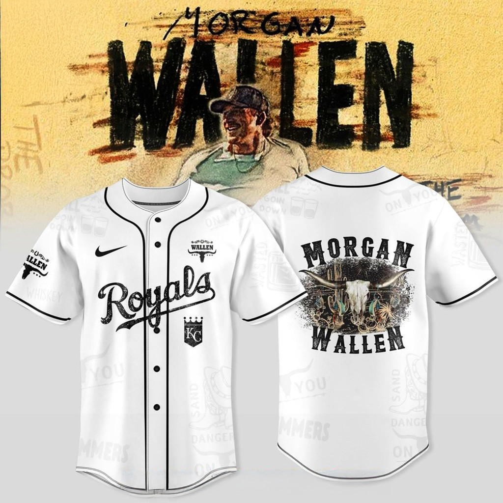 Kansas City Royals X Wallen Morgan Tour Merch 2025 Jersey Royals Merch Gifts For Husband
