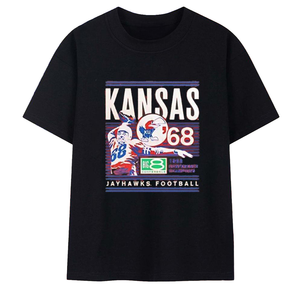 Kansas Jayhawks Football 1968 Conference Champions T-Shirt Kansas Jayhawks Merch Fans Gifts