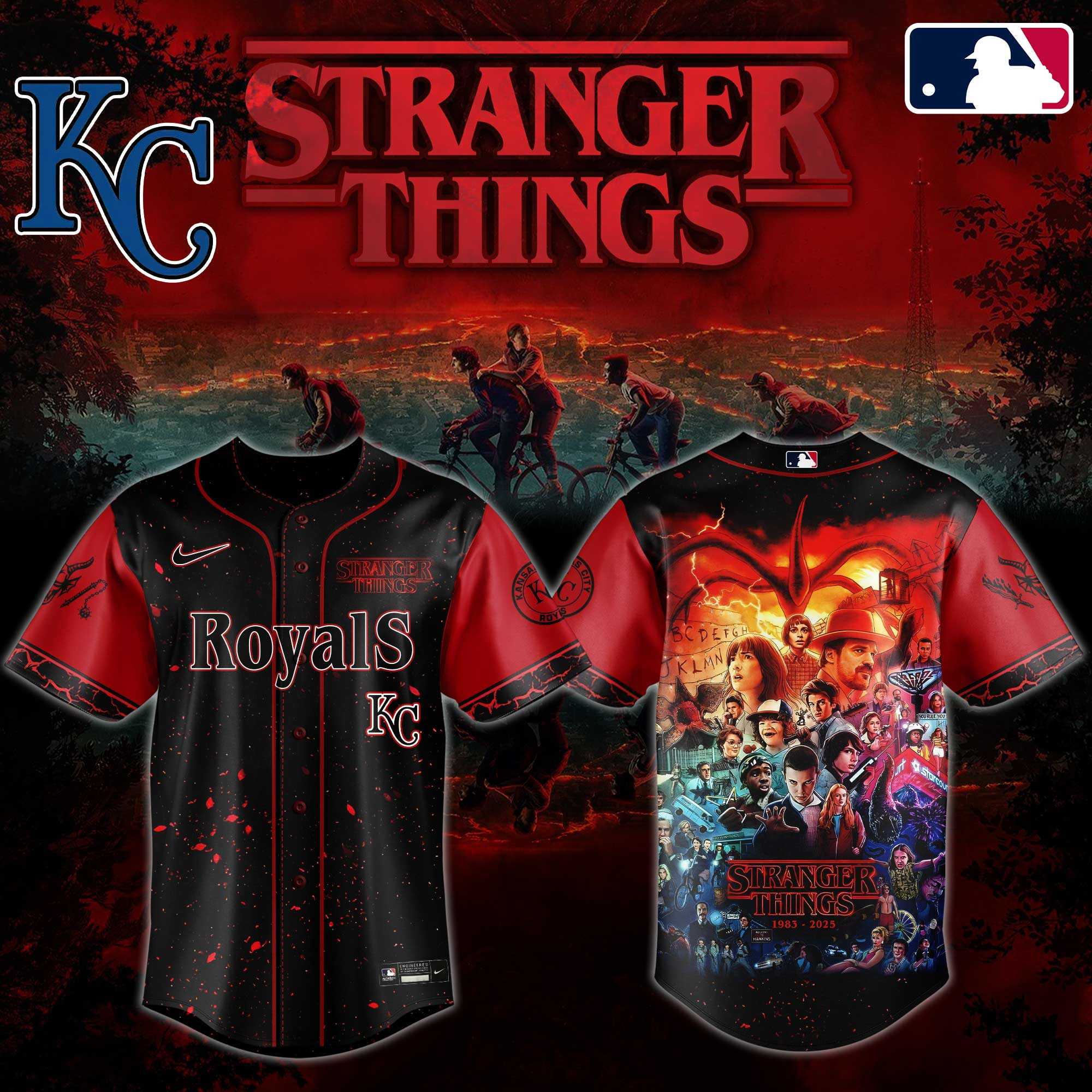 Kc Royals X Stranger Things Jersey 2025 Best Gifts For Baseball Fans