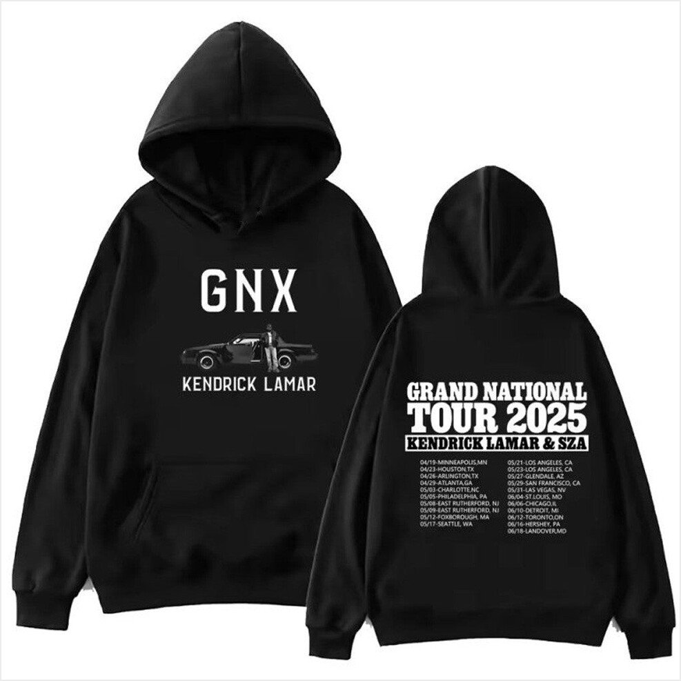 Kendrick And SZA Grand National Tour 2025 GNX Album Hoodie Kendrick Lamar Merch Husband Gifts