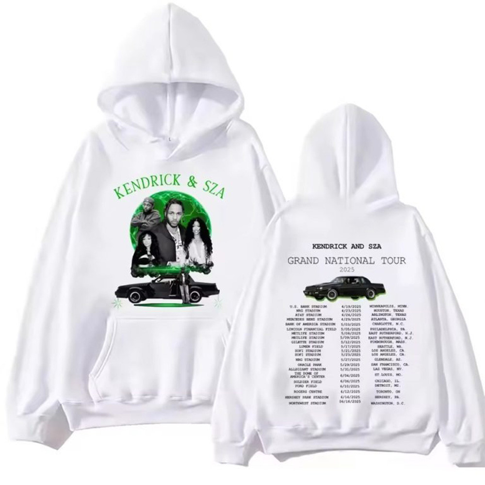 Kendrick And SZA Merch Kendrick Lamar And SZA Grand National Tour 2025 Hoodie Music Fans Gifts