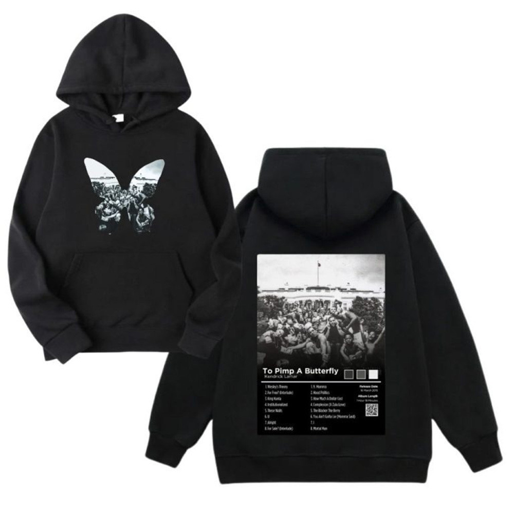 Kendrick And SZA Merch Pimp A Butterfly Album Hoodie Father's Day Gifts For Music Lovers