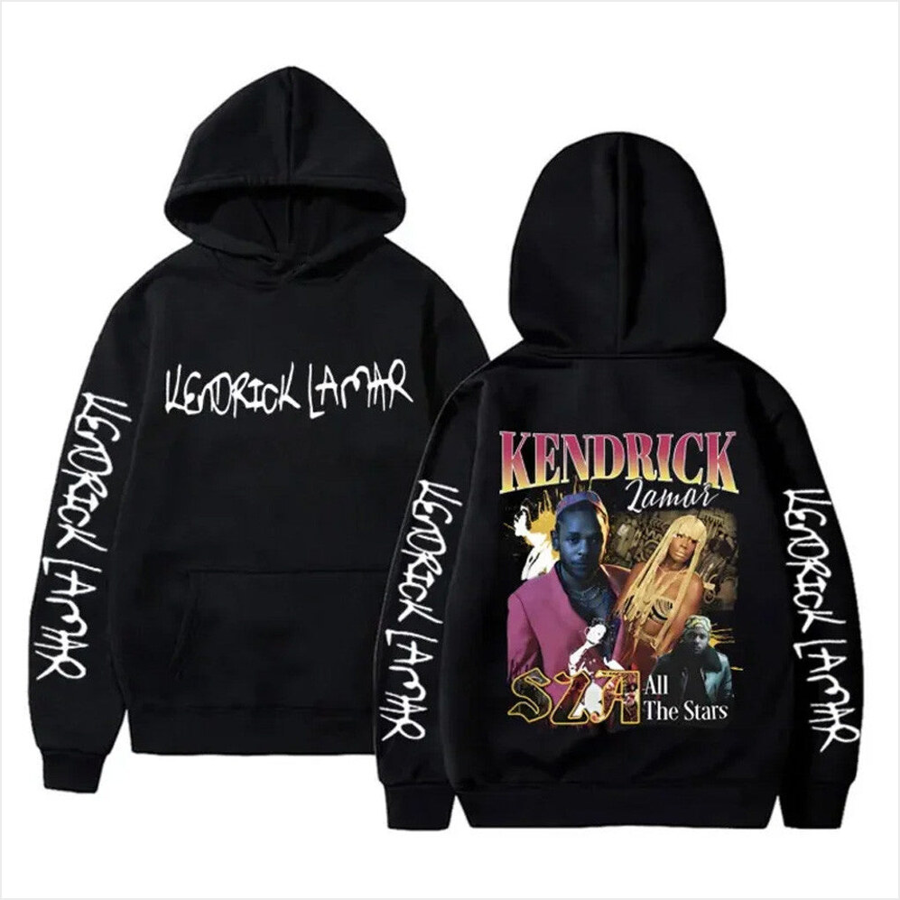 Kendrick Lamar and SZA All The Stars Hoodie Kendrick Lamar Merch Music Gift Ideas For Guys
