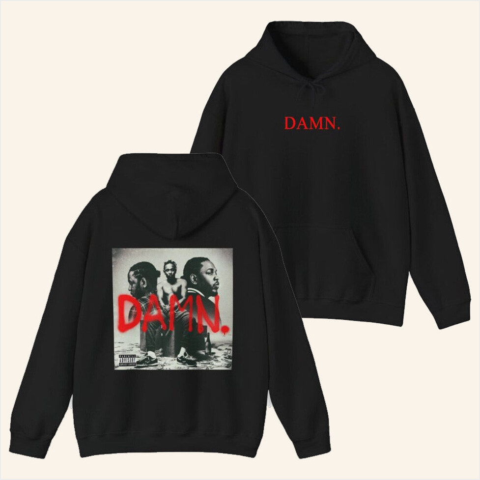 Kendrick Lamar DAMN Album Hoodie Kendrick Lamar Merch Birthday Gifts For Music Enthusiasts