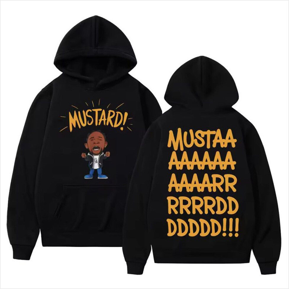 Kendrick Lamar Mustard Hoodie Kendrick Lamar Merch Best Birthday Gifts For Him BFF Gifts