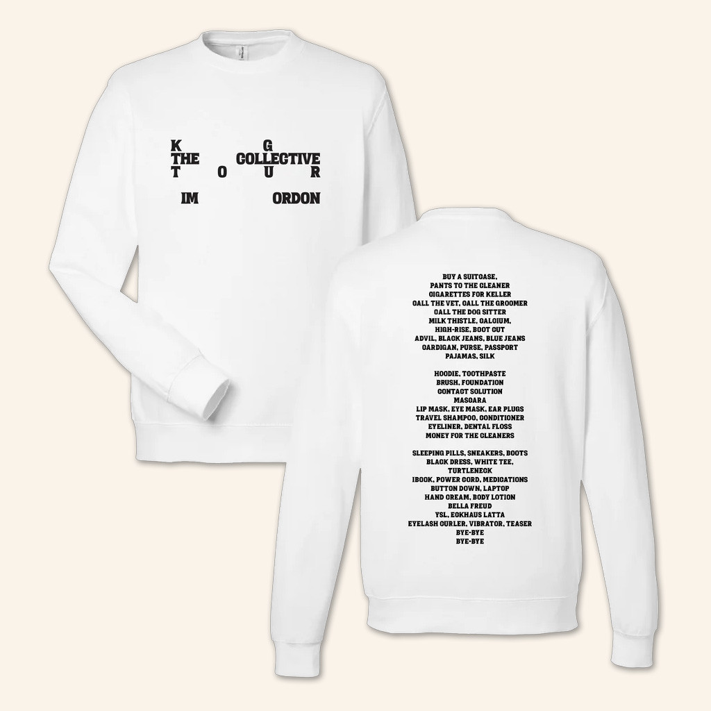 Kf Merch Kim Gordon The Collective White Sweatshirt Useful Gift For Boyfriend