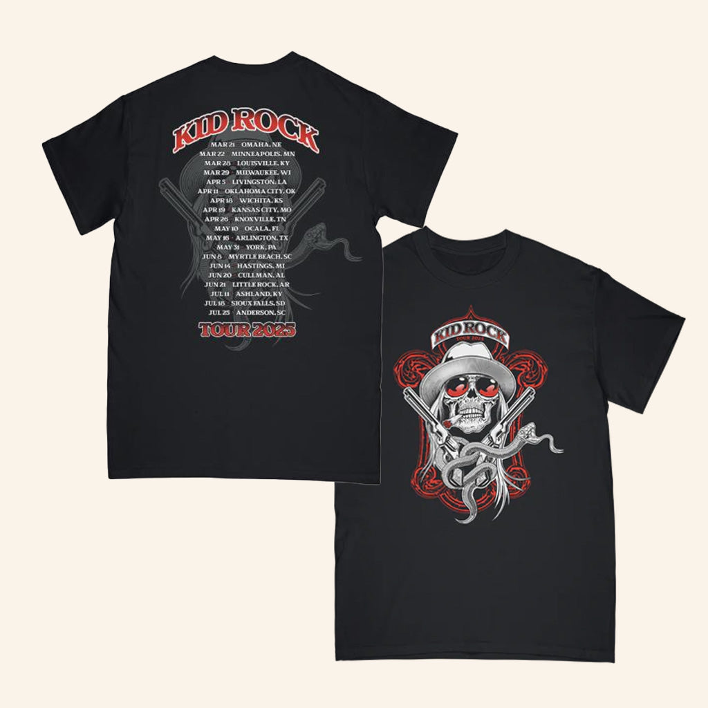 Kid Rock Merch Rebel Outlaw Tour T-Shirt Birthday Present For Husband